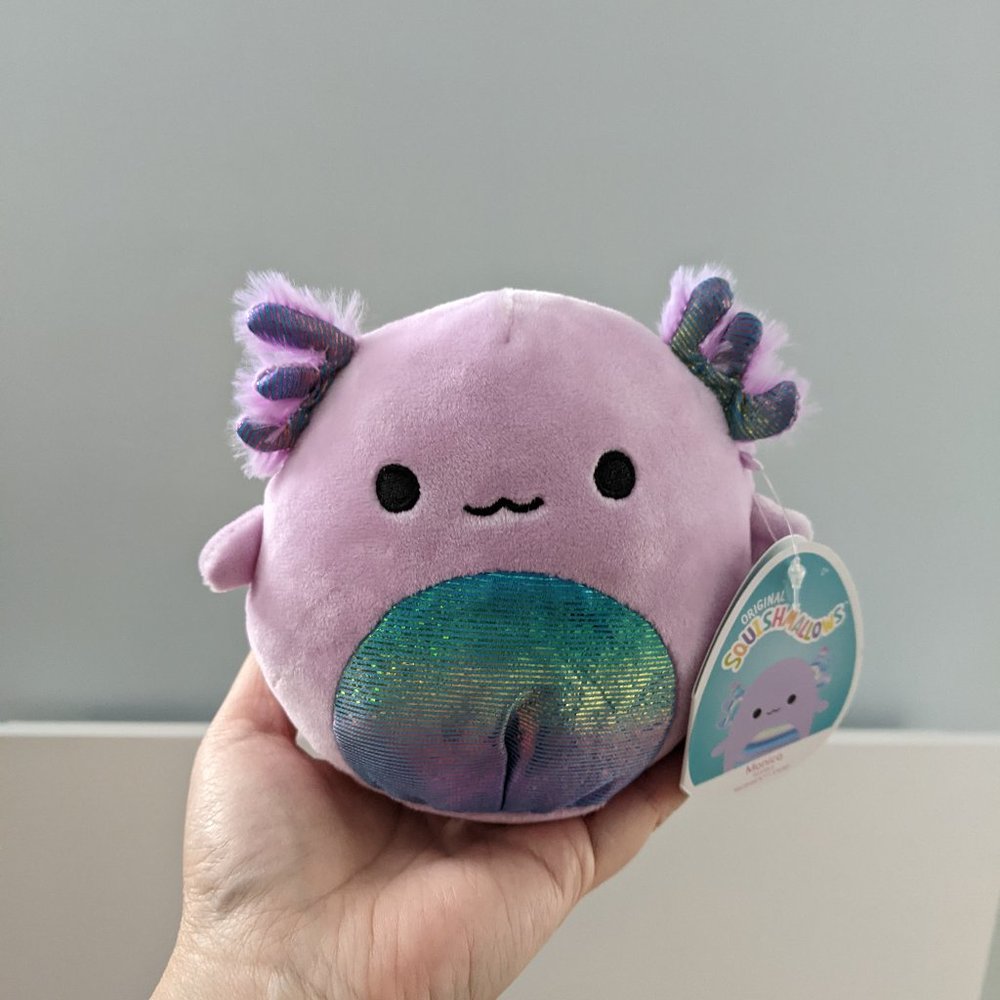 5" Sparkly Purple Monica Axolotl Squishmallow